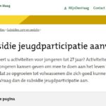 Subsidie jeugdparticipatie aanvragen