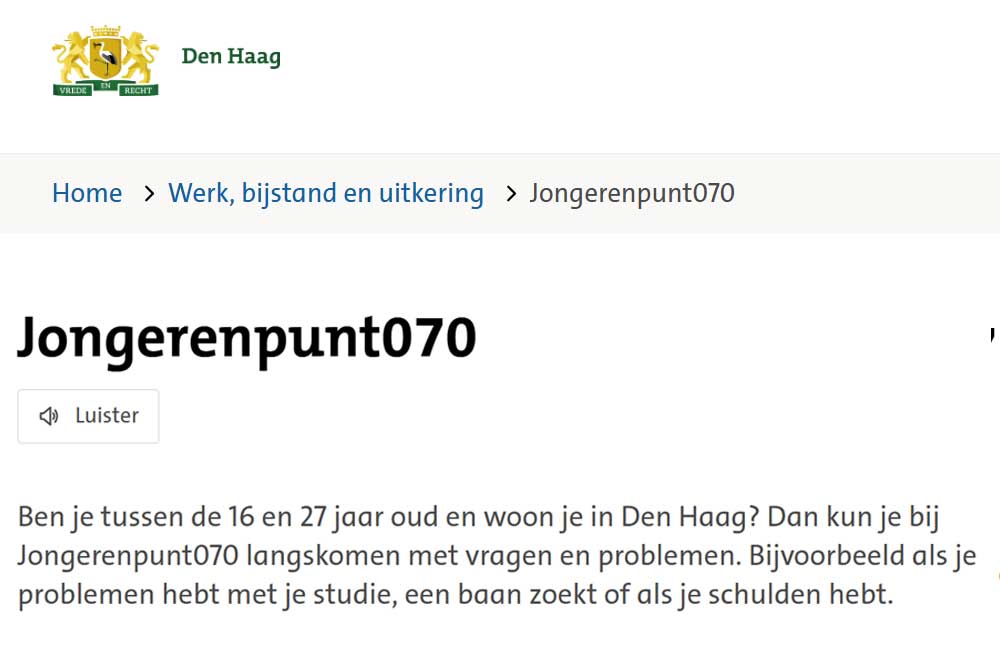 Jongerenpunt070